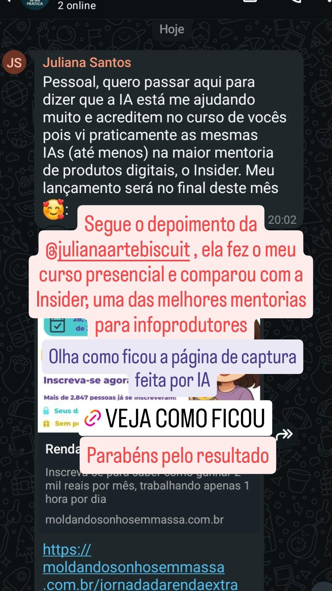 Depoimento de cliente 1