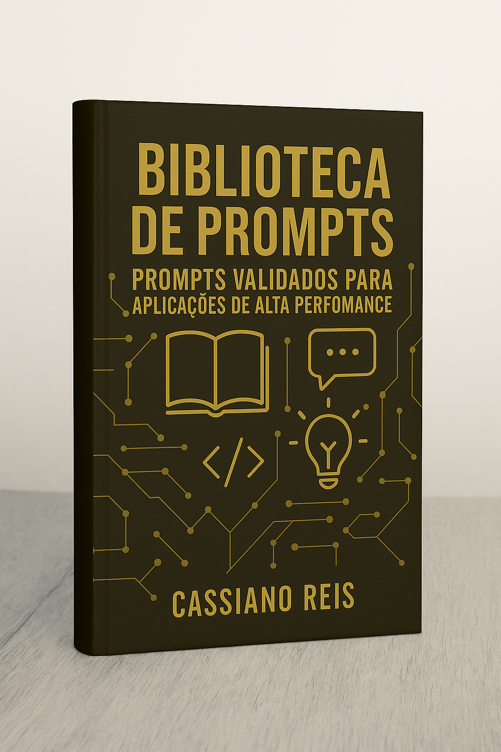 Mockup da Biblioteca de Prompts